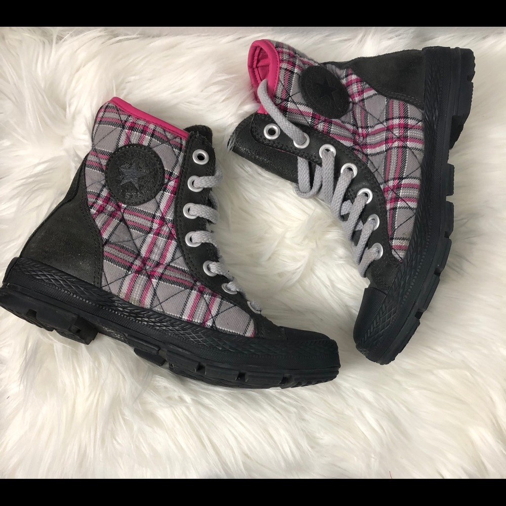 CONVERSE PLAID SNEAKERS